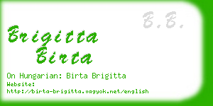 brigitta birta business card